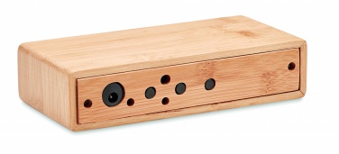 Logo trade advertising product photo of: Wireless charger in bamboo 5W